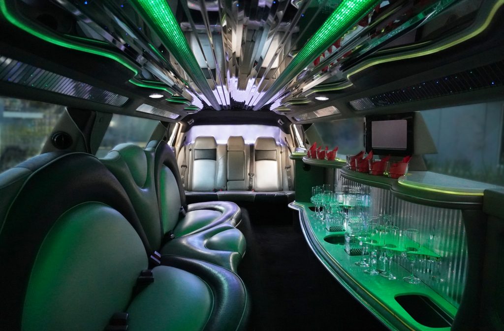 Limo Back of Entertainment Area